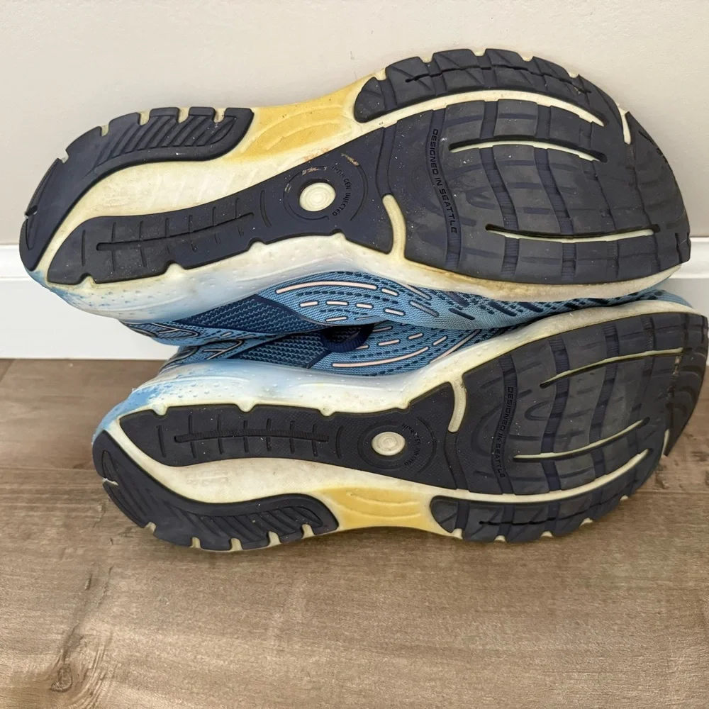 Brooks Glycerin 20 Shoes Running Women‎ 9.5 Blue Tie-Dye Comfort Sneaker